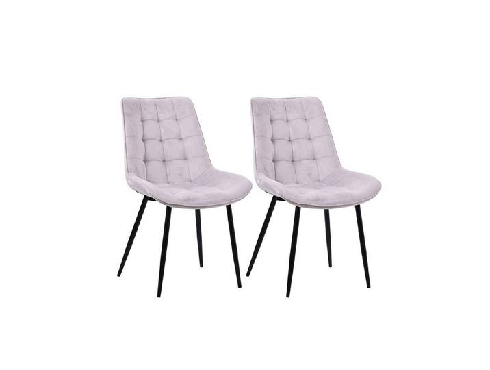 Zedelmaier Esszimmerstuhl 2er Set Stühle Esstisch Stühle Küchenstühle Essstühle (2er Set), Polsterstuhl mit Rückenlehne für Esszimmer Wohnzimmer Küche