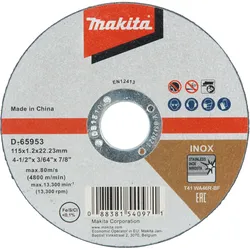 Makita Trennscheibe INOX, 115 x 1,2 mm - 12 Stück - D-65953-12