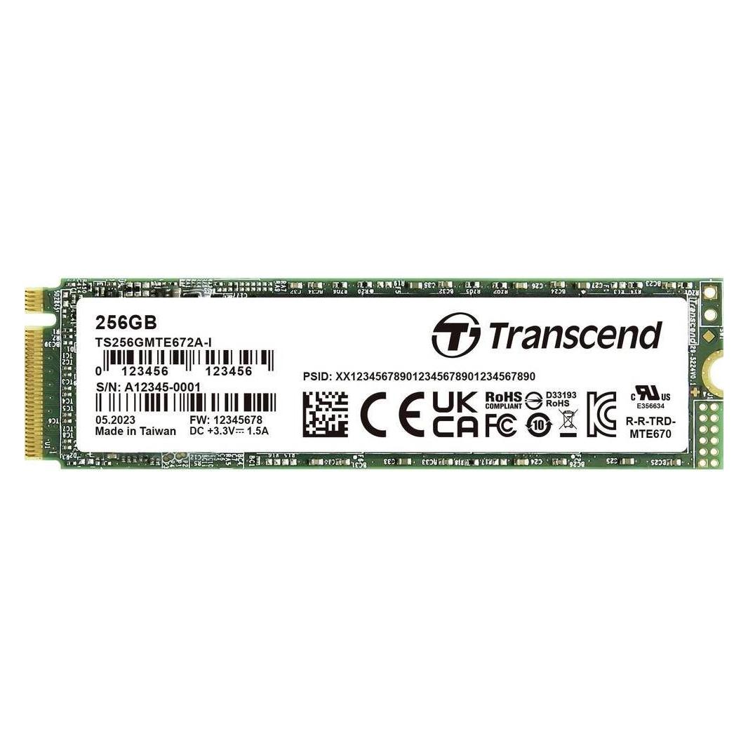 Transcend 256 GB Interne PCIe SSD TS256GMTE672AI-VS1 (256 GB, M.2) (TS256GMTE672AI-VS1)