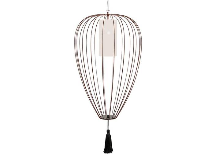KARMAN lampe à suspension CELL Ø 55 x H 88 cm (Bronze poli - Fer et linge)
