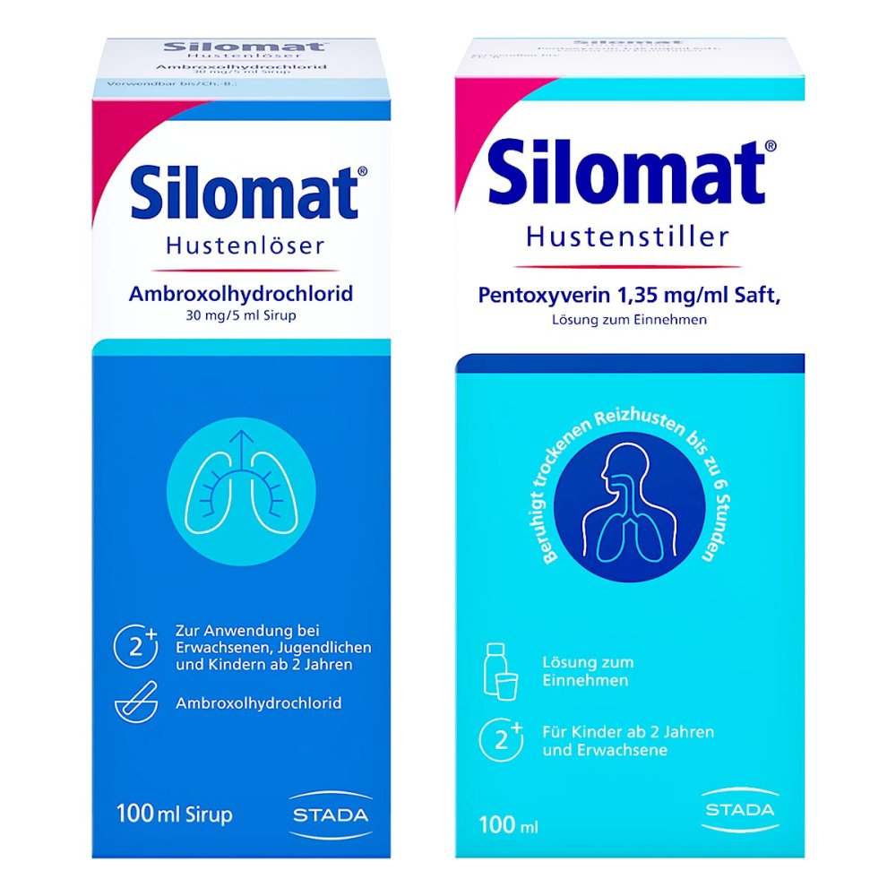 STADA Consumer Health Deutschland GmbH Silomat Hustenlöser Ambroxol. + Hustenstiller Pentoxyverin 08104384