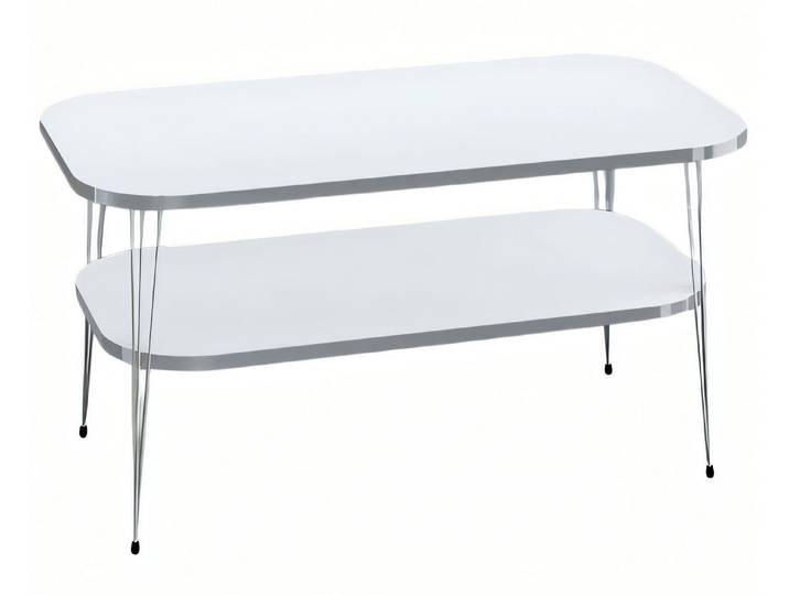 JVmoebel Couchtisch Weißer Holz-Couchtisch mit elegantem Design für modernes Wohnen (Packung), Made in Europe