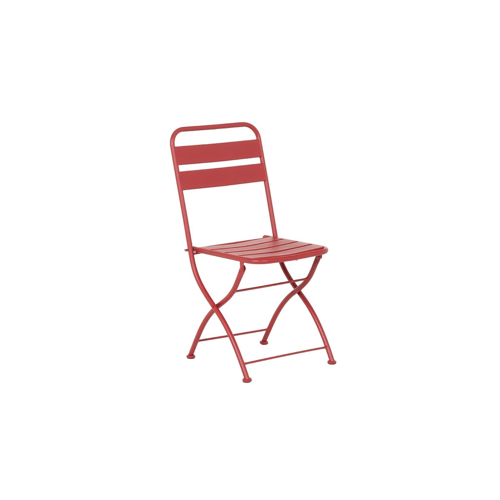 2er-Set Carmen YOM Klappstuhl – Rot