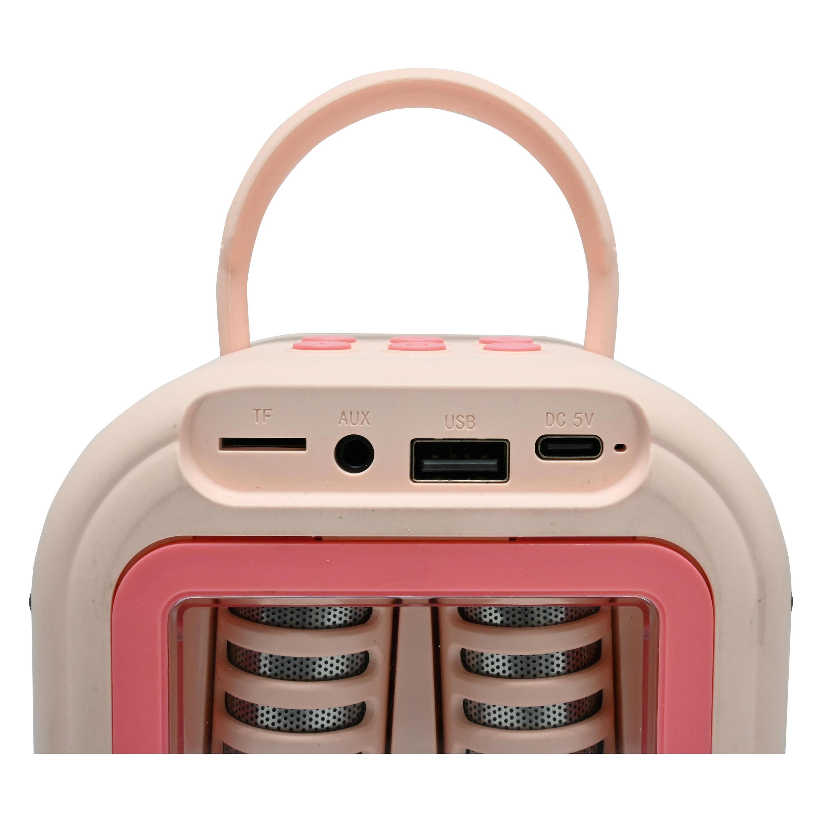 Lexibook - Pink Bluetooth karaoke with 2 wireless microphones () (BTC030PK)