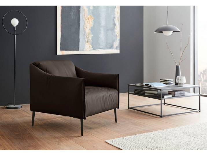 W.SCHILLIG Cocktailsessel sally Design-Sessel, zeitlos und bequem, tolle Verarbeitungsdetails, mit Metallfüßen in Schwarz pulverbeschichtet