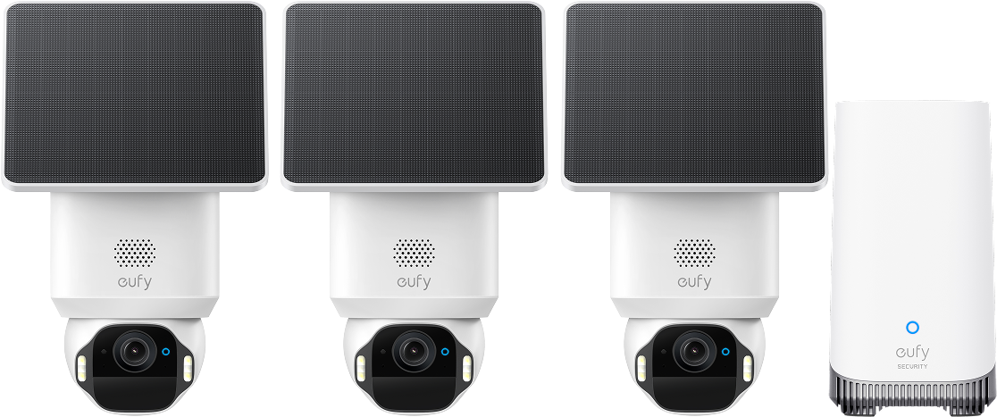 eufyCam Solo E42 (3er-Pack) mit HomeBase™ S380 eufyCam Solo E42 (3er-Pack) mit HomeBase S380