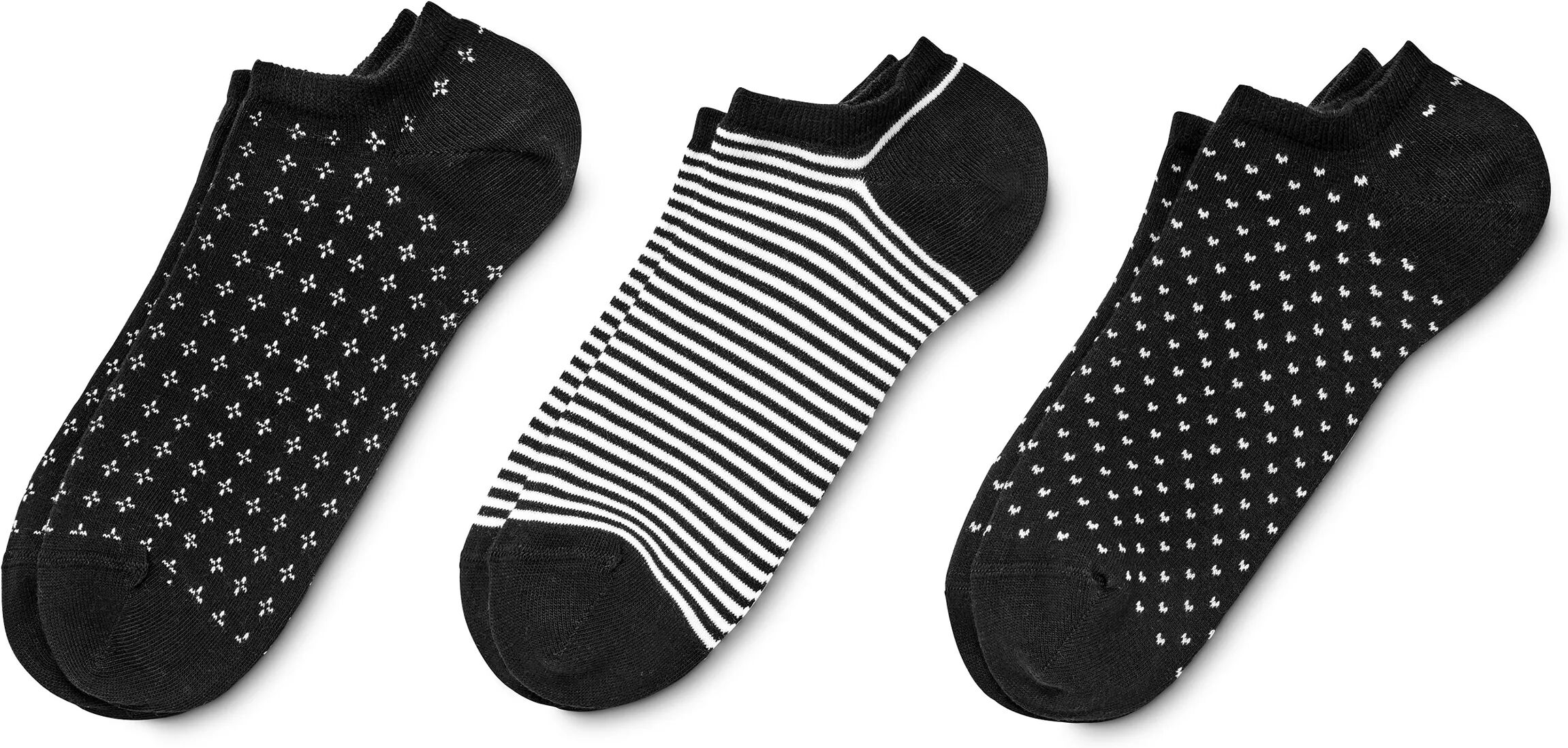 Tchibo - 3 Paar Sneakersocken - Damen - Gr. 35-38 - schwarz