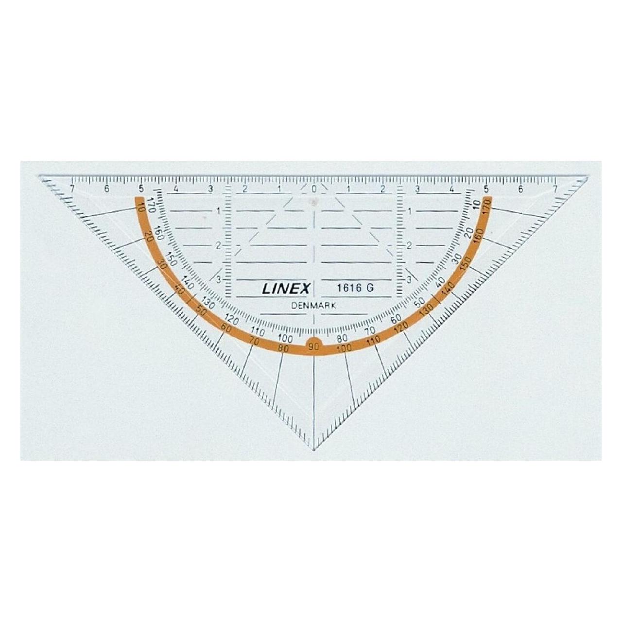 Linex Geometriedreieck (16 cm, Kunststoff) (79400L)