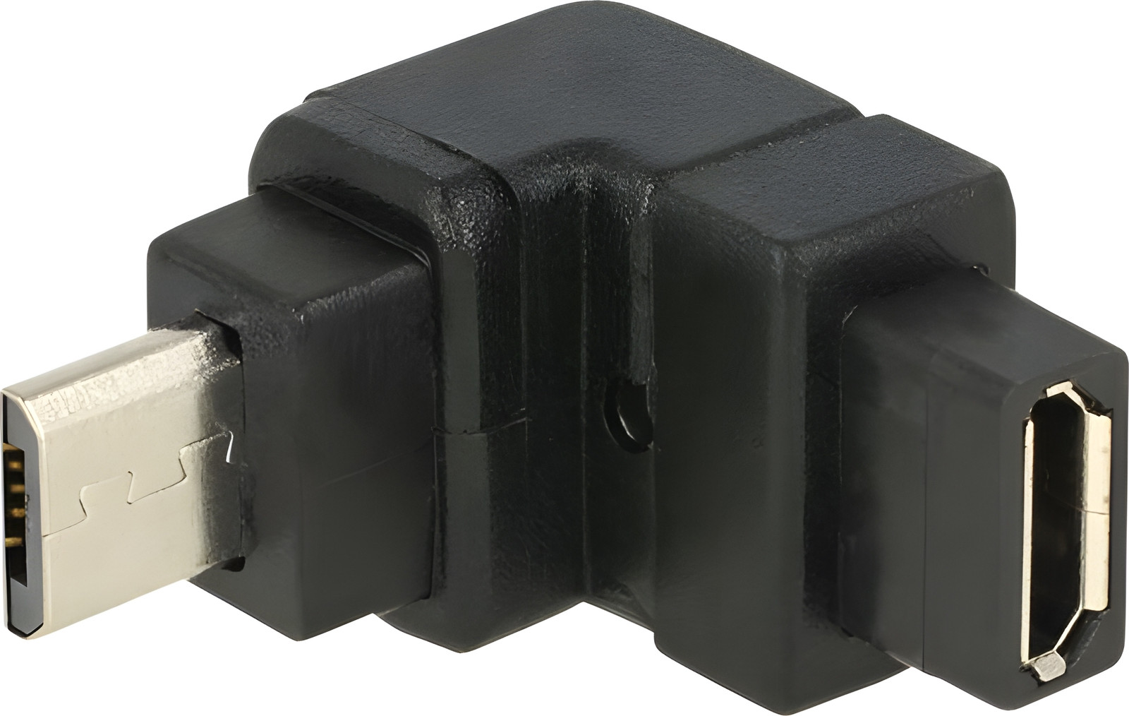 Delock USB 2.0 adapter Micro-USB naar Micro-USB 90 graden