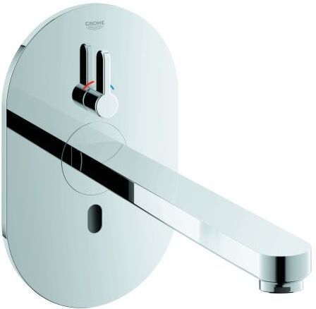 Grohe Eurosmart CE Waschtischarmatur 36376000 chrom, Infrarot-Elektronikarmatur, Fertigset
