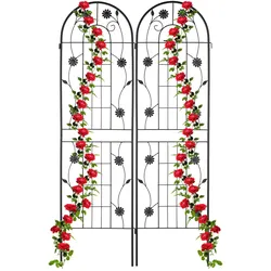 Relaxdays, Pflanzen Zubehör, 2x Rankgitter (1.50 cm, 50 cm)