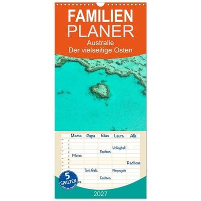 Familienplaner 2027 - Australien - Der vielseitige Osten mit 5 Spalten (Wandkalender, 21 x 45 cm) CALVENDO