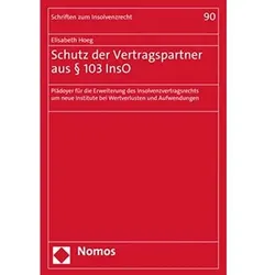 Schutz der Vertragspartner aus § 103 InsO, Fachbücher von Elisabeth Hoeg