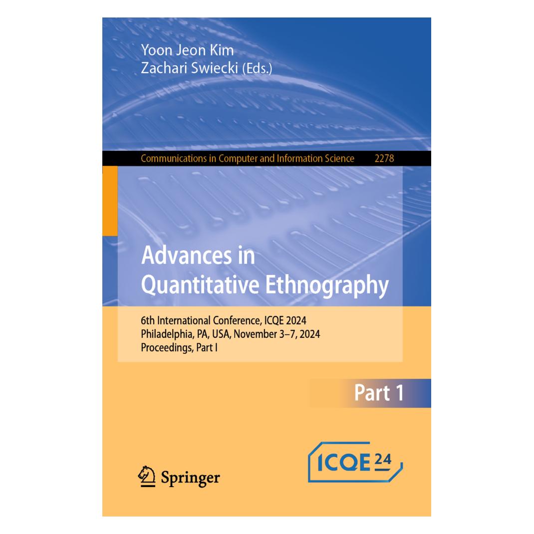 Springer Advances in Quantitative Ethnography (Englisch, Softcover, Yoon Jeon Kim, Zachari Swiecki) (57120239)