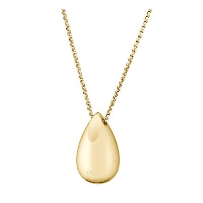 Kette mit Anhänger BOSS "SELENA STATEMENT", gold (gelbgoldfarben), Halsketten, Damen, Edelstahl, L: 76 B: 2mm, B:2mm
