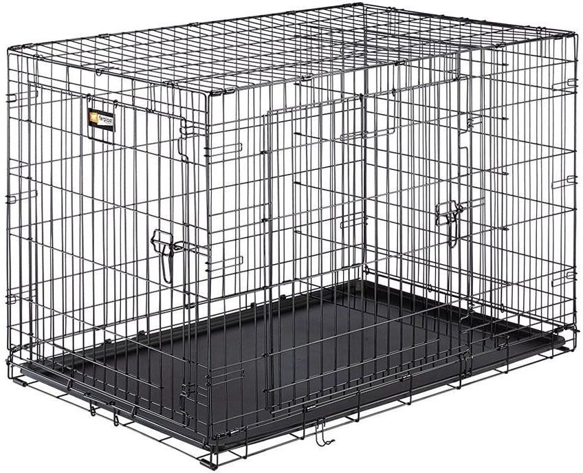 Tiertransportbox FERPLAST "Dog-Inn -105 faltbare Metallbox", schwarz, B:108,5cm H:76,8cm T:72,7cm, Metall, Tiertransportbehälter, Tiertransportbox schwarz B/H/T: 108,5cm x 76,8cm x 72,7cm