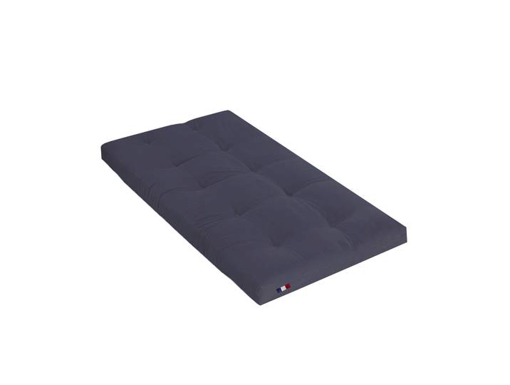 Matelas futon coeur en mousse à mémoire de forme, anthracite 90x200