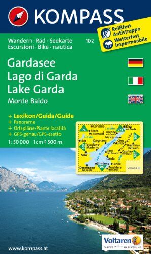 Lago di Garda / Monte Baldo 1 : 50 000: Carta escursionistica, cicloturistica, nautica. Wander-, Bike- und Seekarte - Preis vom 30.09.2026 09:01:18 h