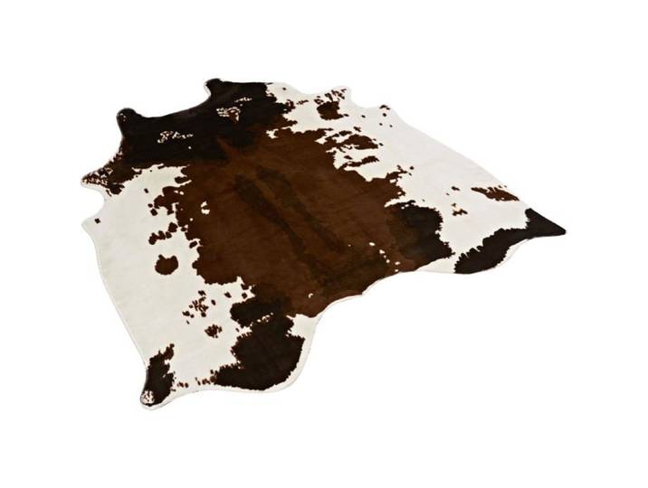 Tapis Imitation Peau De Vache - 1 Pièce - Polyester - Décoration Intérieur - Salon Chambre - 135x140 Cm CONFITURIER ELECTRIQUE