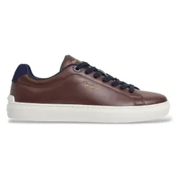 Pepe Jeans für Herren. PMS000062 Camden Mode Sneaker dunkelbraun (40), Wohnung, Schnürsenkel, Lässig, Klassisch
