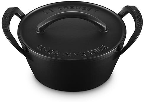 Le Creuset Cast Iron BBQ 25cm Satin Black Round Casserole