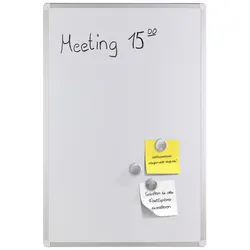 Whiteboard 90,0 x 60,0 cm lackierter Stahl weiß