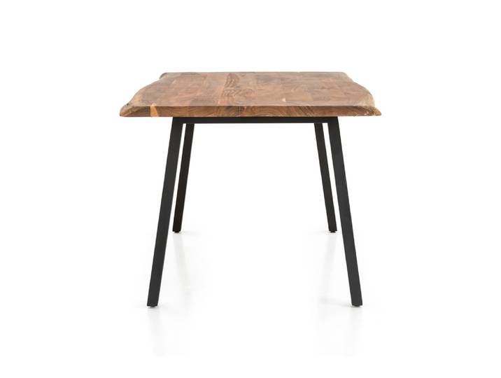 Esstisch, Massivholz Akazie, Natur, 220×110 cm, Klassisch & Modern