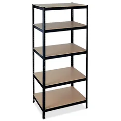 Relaxdays Schwerlastregal 1325kg Schwarz Hellbraun,Schwarz