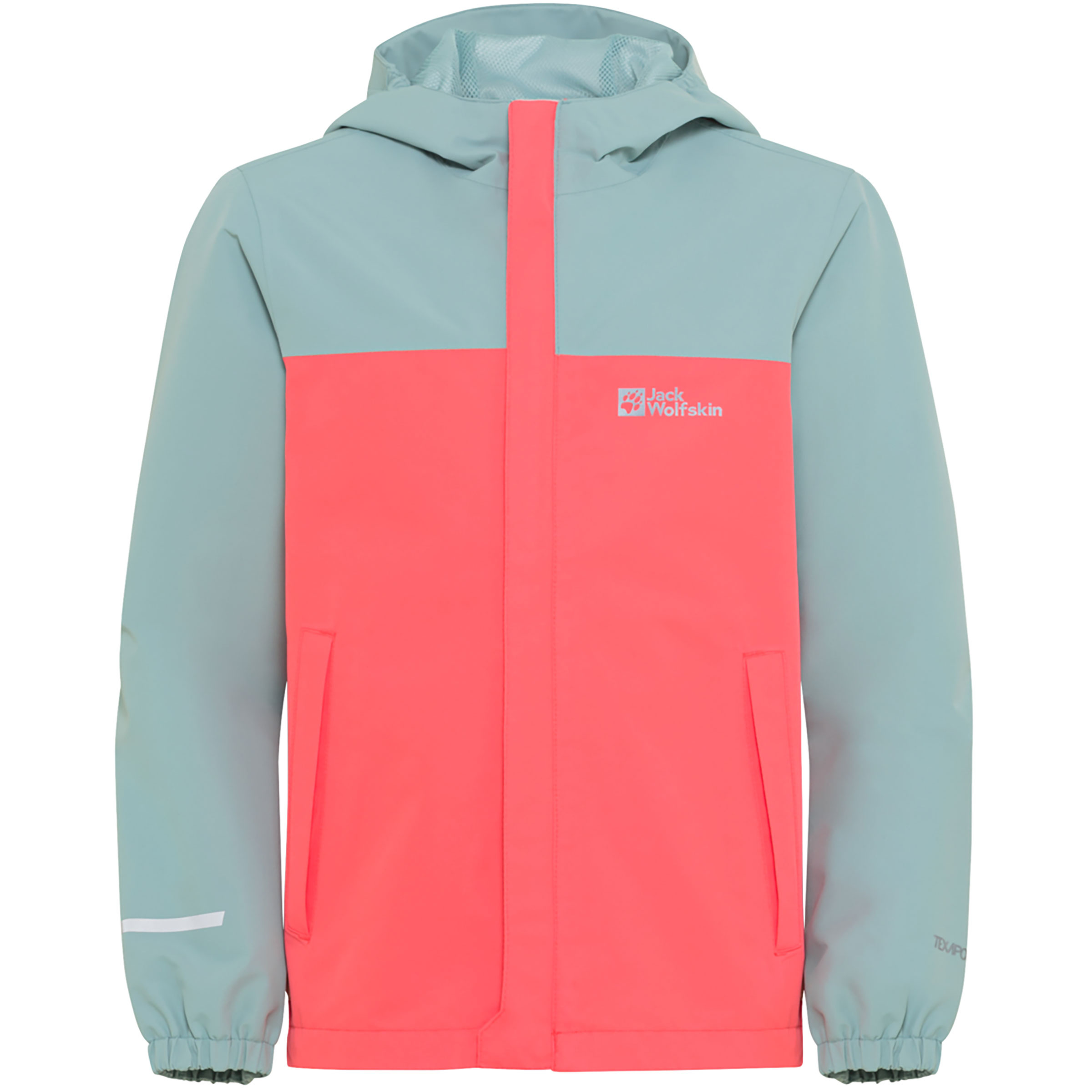 Jack Wolfskin Tucan Kinder Regenjacke rot Größe 92 Trekking Wasserdicht Wasserabweisend