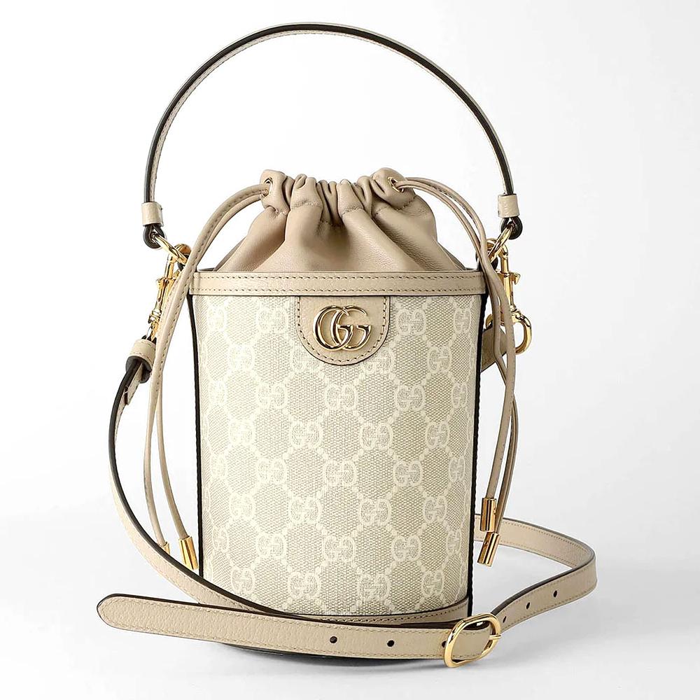 Gucci Handtasche Damen Ophidia Mini Bucket Bag Beige/Weiß 760199-FADMG-9795