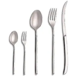 Berndorf Set AVANTGARDE 30 tlg Nicro / Sandgestrahlt, Besteck, Silber