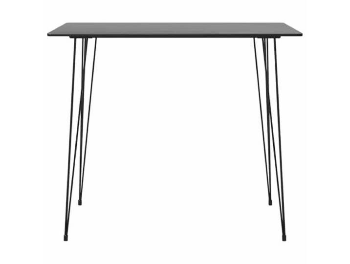 KDACVBMG Bartisch, Schwarz, 120 x 60 x 105 cm, MDF, Metallfüße Stehtisch, Theke, Küche, Esszimmer, Schwarz, MDF, Metallbeine, feuchtes Tuch, einfache Montage