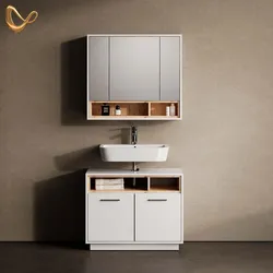 BADMÖBEL-SET Temo, Weiß, 2-teilig