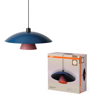 OSRAM Pendelleuchte "Decor Flying Mushroom Pendant", blau (blau, rosa), Ø 50cm, 1 Stk., Leuchten, Fassung E27, Stahl, Pendelleuchte