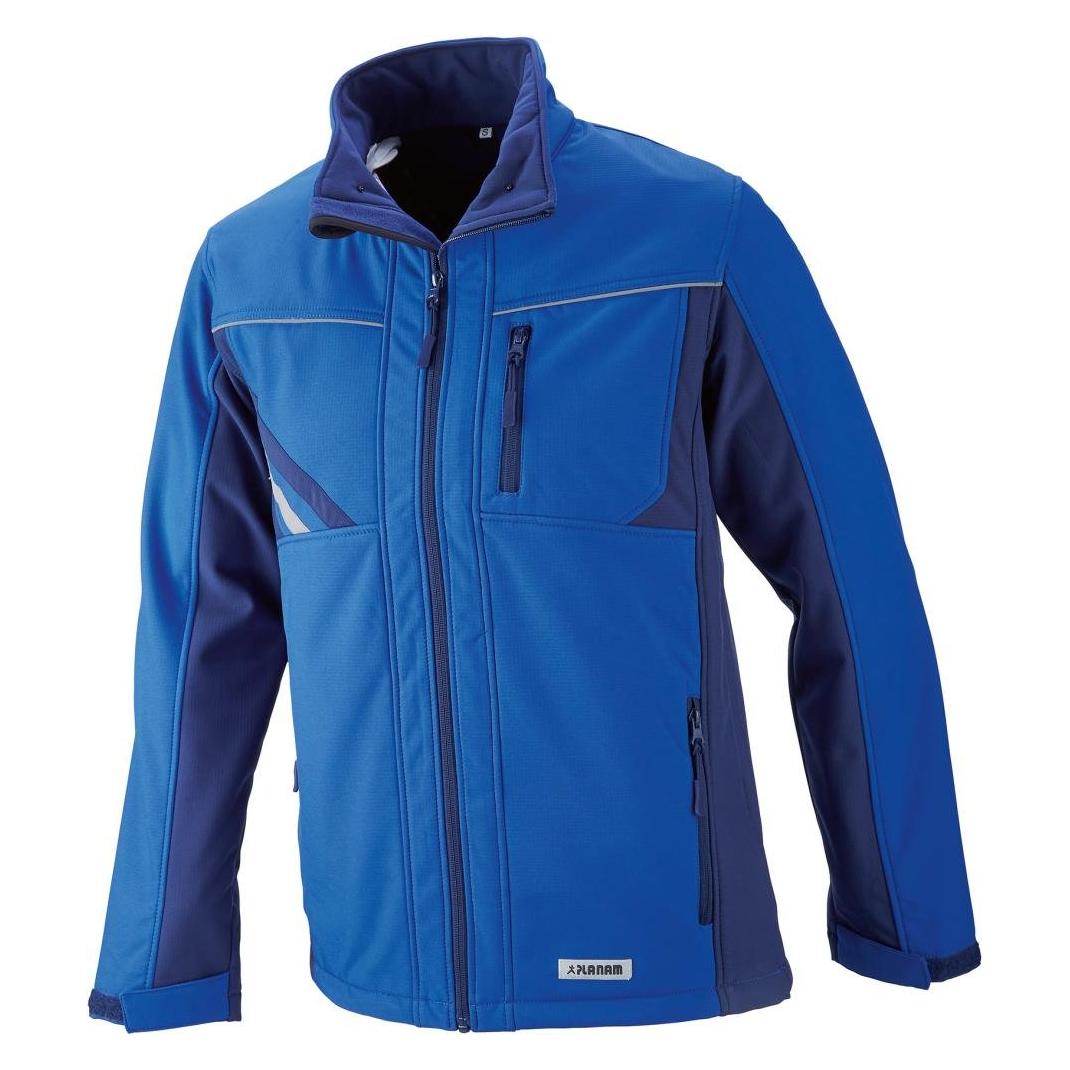 Planam Softshelljacke kornblumenblau/marine/zink L XL (XL) (229622)