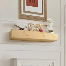 VEVOR Kaminsims, 183 x 20 x 12,7 cm, Tragkraft 22,7 kg, Kaminsims aus Naturholz für über dem Kamin, schwebendes Bauernhausregal zur Wandmontage, handgefertigter Kaminsims aus Holz als Wanddekoration, rustikales Naturholz