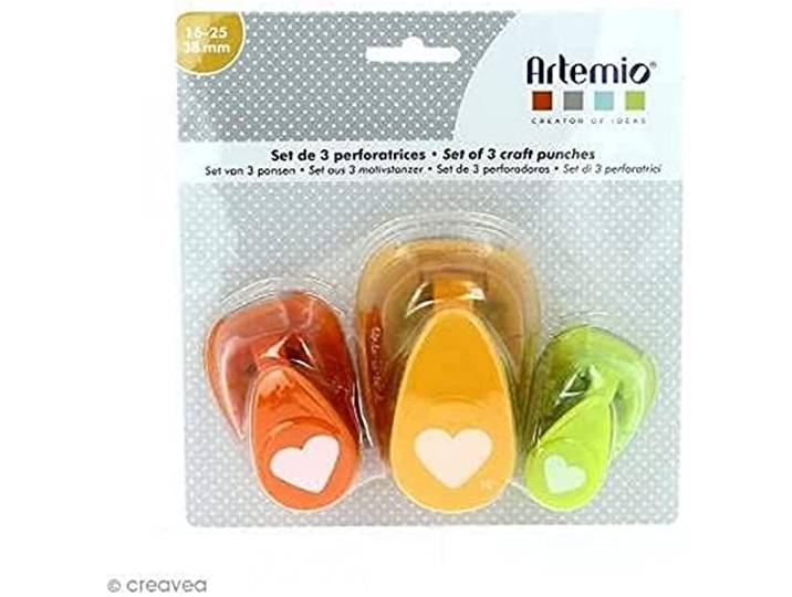 Artemio Bloemen Set van 3 Punches, Metaal, 19 x 6 x 16 cm