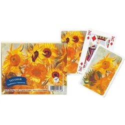 Piatnik Kartenspiel Bridge V.Gogh Sun Flowers (Deutsch, 2 - 4 Spieler)