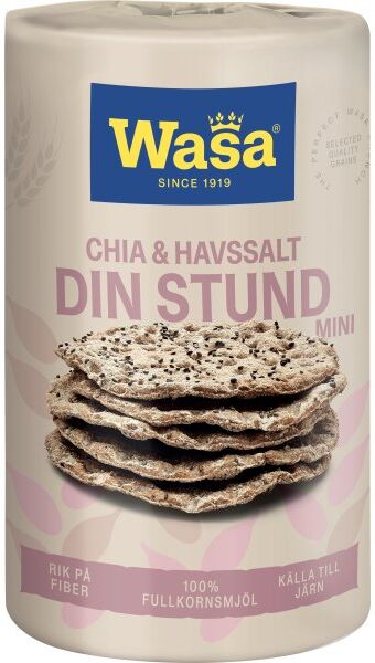 Wasa Din Stund Mini Chia Og Havsalt, 270 G
