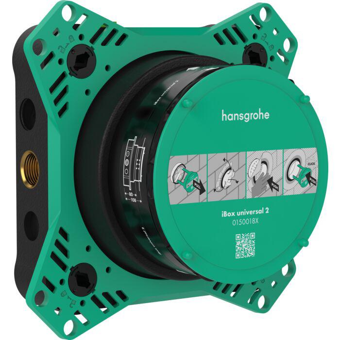 hansgrohe iBox universal 2 Grundkörper 01500180 für alle neuen Brausen-, Wannen-, Thermostat-Fertigsets Unterputz
