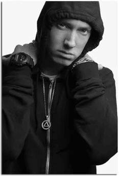 Inspire Picks Eminem Rap Music Wall Art Hip Hop Canvas Print Poster h 20x30cmnoframe