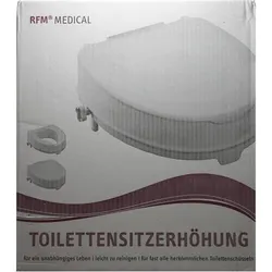 Toilettensitzerhöhung 10cm mit Deckel 1 ST