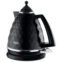 De'Longhi KBJ2001W Weiss 1,7L 2000W, Wasserkocher, Schwarz, Weiss