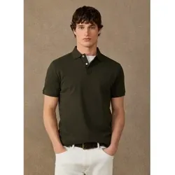 Hackett London für Herren. HM5600241 Grünes H-Polo-Logo (M), Lässig, Baumwolle, Kurzarm