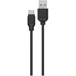Neues Encore Energy USB-A zu USB-C 2A Kabel QC PD zum Laden und Datentransfer 100 cm schwarz EE40-C