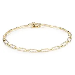 DIAMOUR Armband 246 Diamanten zus. ca. 0,50ct Gold 375
