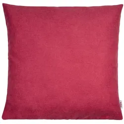 KISSENHÜLLE FarbTon Chenille-Haptik himbeer-rot 40/40 cm
