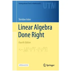 Linear Algebra Done Right, Fachbücher von Sheldon Axler