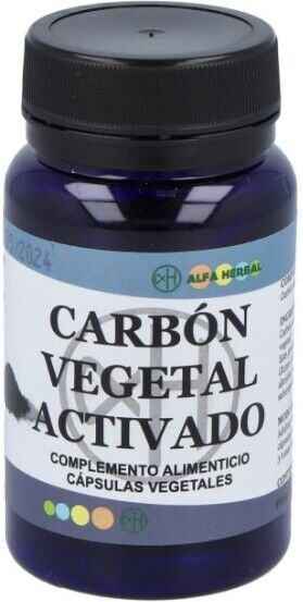 Alfa Herbal Activated Vegetable Charcoal 60 Capsules