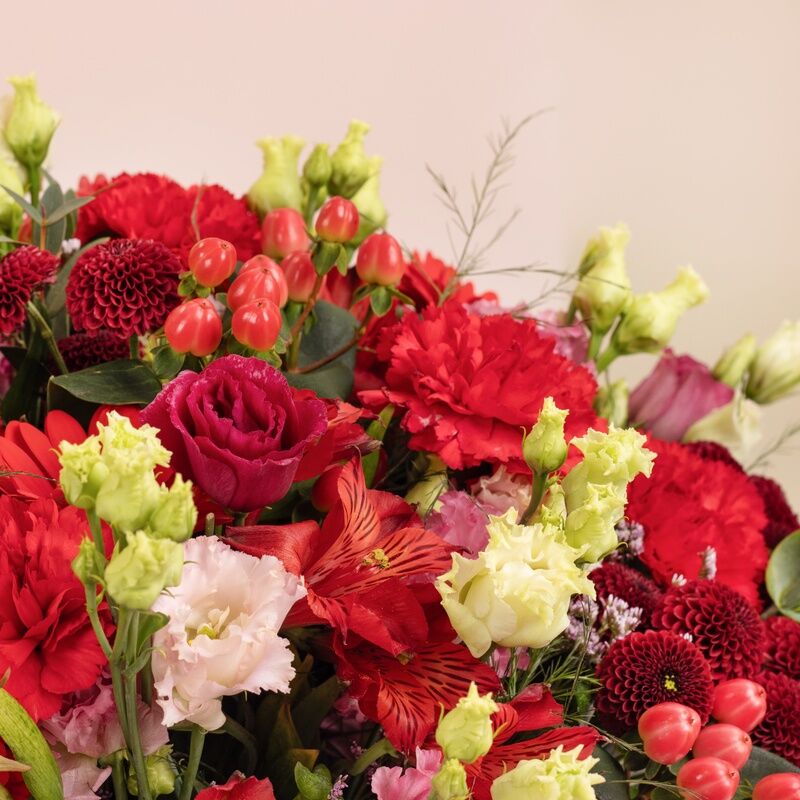 Bouquet du fleuriste rouge en livraison à domicile - Interflora